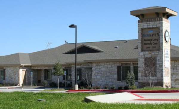 Front view of New Haven Assisted Living and Memory Care in Schertz, TX.